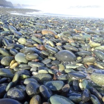 Gemstone Beach stones.