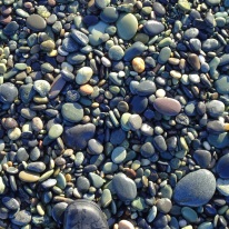 Gemstone Beach stones.